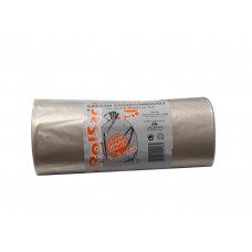 ROTOLO SACCHI 10PZ 80X120 NEUTRO AMBRATO GR.550 C/LACCETTO (20pz)